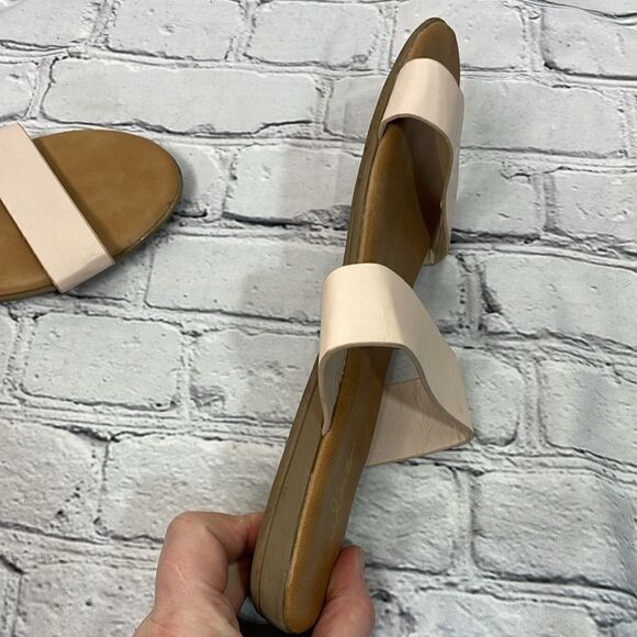 Lulus Time to Chill Nude Slide Sandals size 10 - Picture 8 of 11